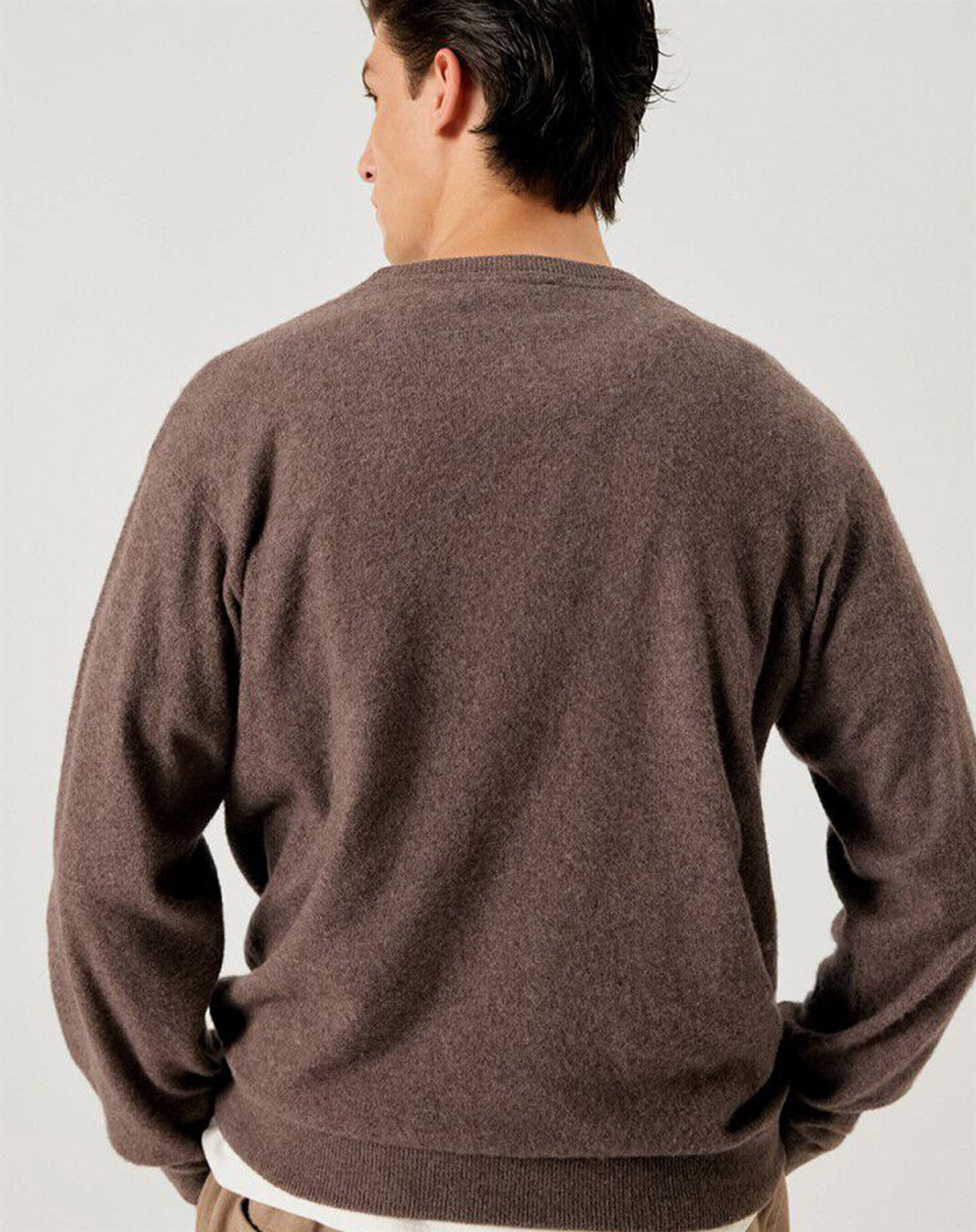 Amercan Vintage - Men\'s Sweater Ouinty Strik - Mottled Hedgehog